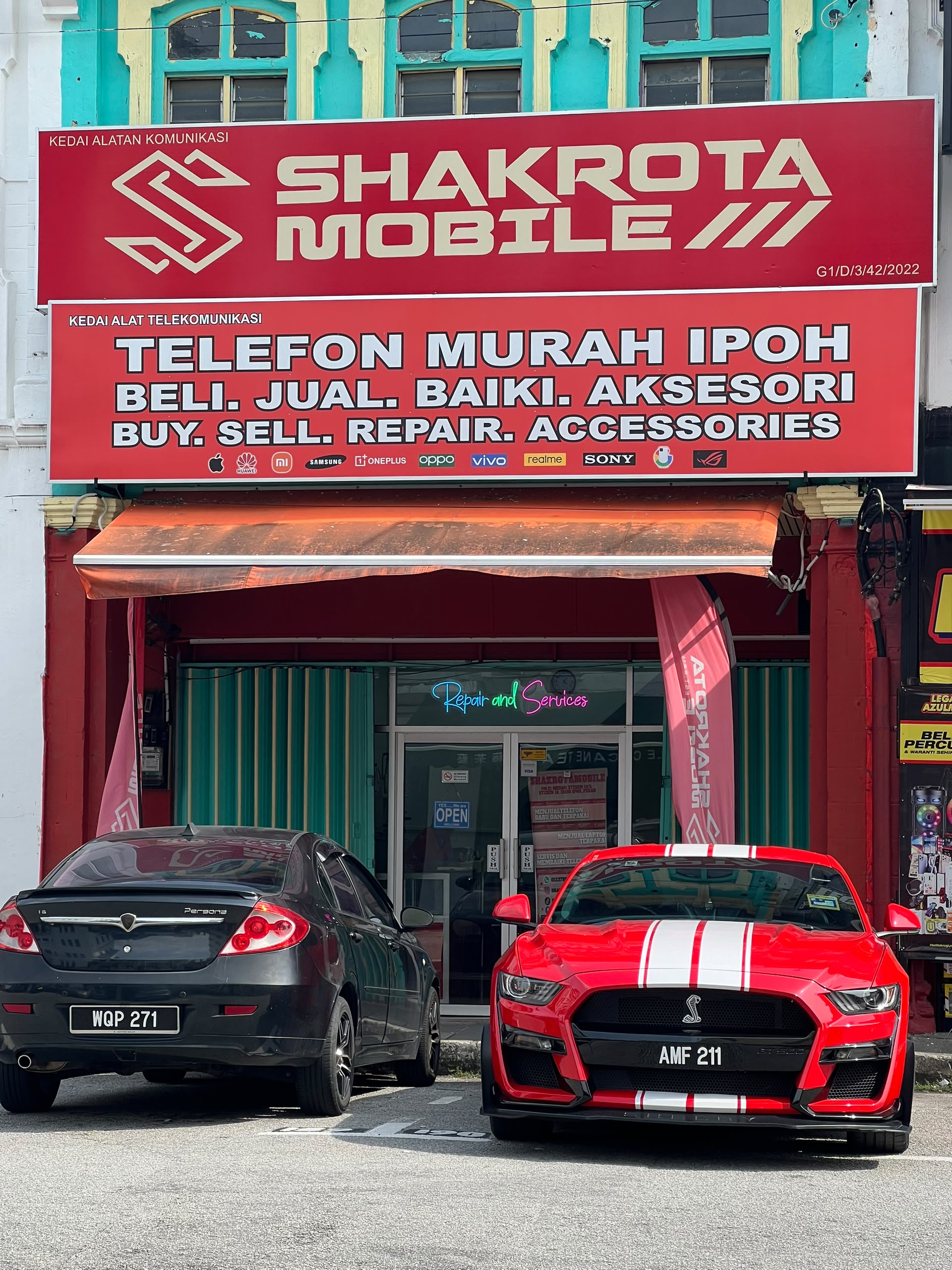 Shakrota Mobile shop front, Ipoh